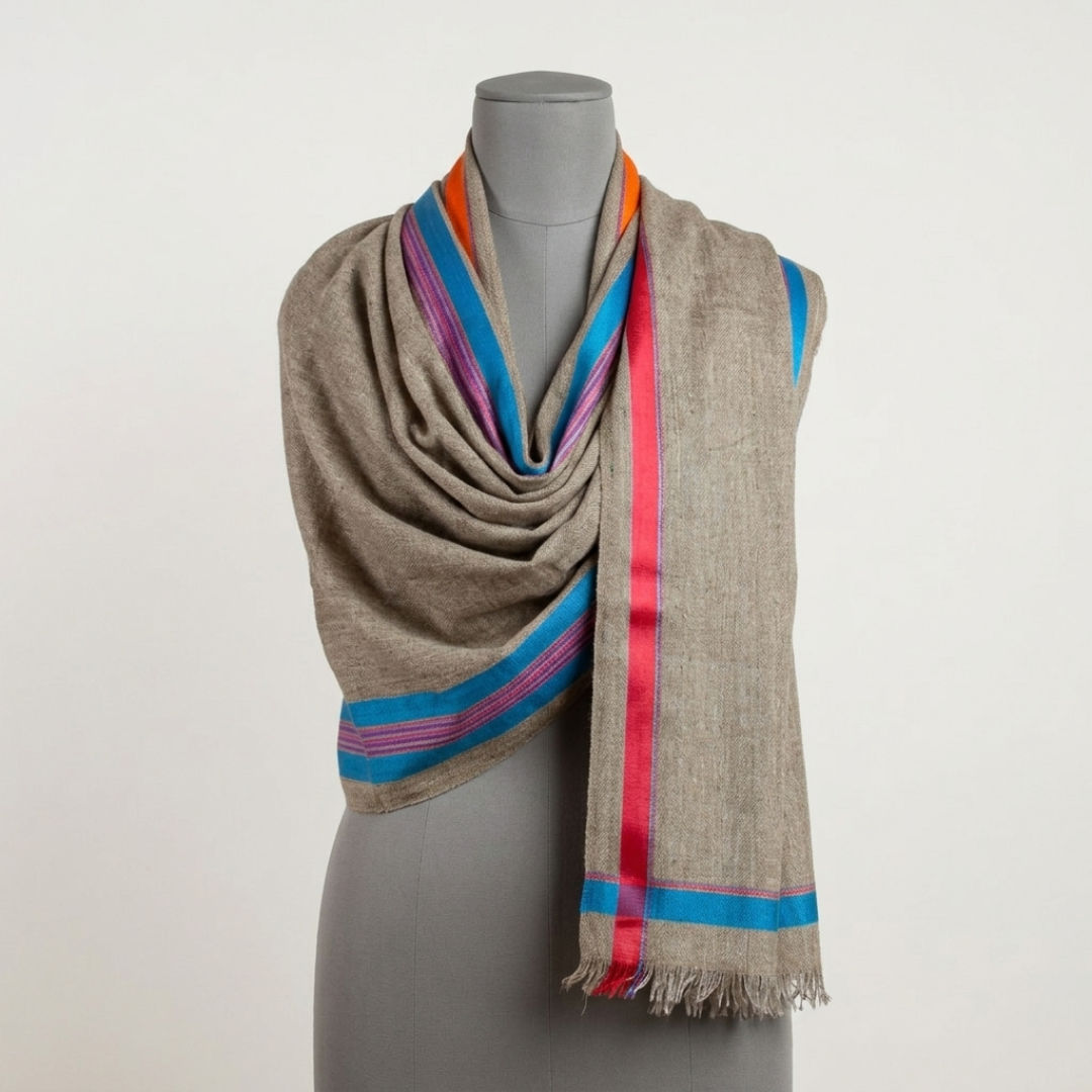 Khaki Wool Scarf
